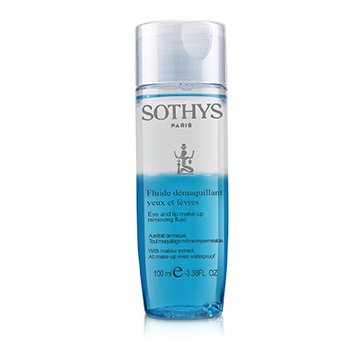 Sothys Eye And Lip Make Up Removing Fluid With Mallow Extract - For All Make Up Even Waterproof