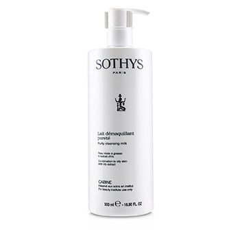 Sothys Purity Cleansing Milk - For Combination to Oily Skin , With Iris Extract (Salon Size)