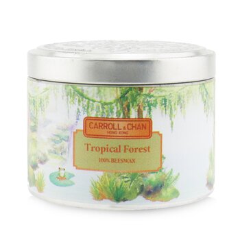 The Candle Company (Carroll & Chan) 100% Beeswax Tin Candle - Tropical Forest