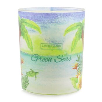 The Candle Company (Carroll & Chan) 100% Beeswax Votive Candle - Green Seas