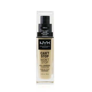 NYX Cant Stop Wont Stop Full Coverage Foundation - # Vanilla
