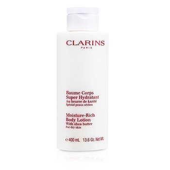 Clarins Moisture-Rich Body Lotion with Shea Butter - For Dry Skin (Super Size Limited Edition)