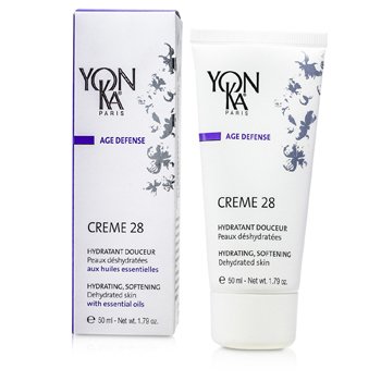 Yonka エッセンシャルオイルを配合したエイジディフェンスクリーム28-保湿、軟化（乾燥肌） (Age Defense Creme 28 With Essential Oils - Hydrating, Softening (Dehydrated Skin))