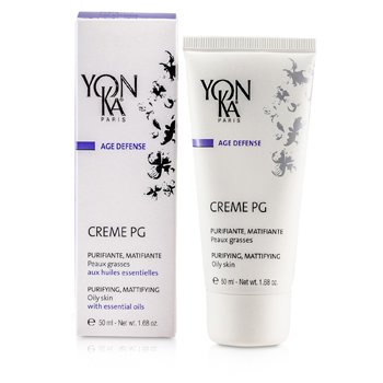 Yonka エッセンシャルオイルを配合したエイジディフェンスクリームPG-浄化、艶消し（オイリースキン） (Age Defense Creme PG With Essential Oils - Purifying, Mattifying (Oily Skin))