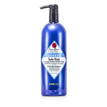 Jack Black 髪と体のためのターボウォッシュエネルギークレンザー (Turbo Wash Energizing Cleanser For Hair & Body)