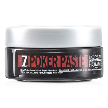 LOreal プロフェッショナルオムポーカーペースト（リワーク可能なコンパクトペースト、エクストリームホールド） (Professionnel Homme Poker Paste (Reworkable Compact Paste, Extreme Hold))