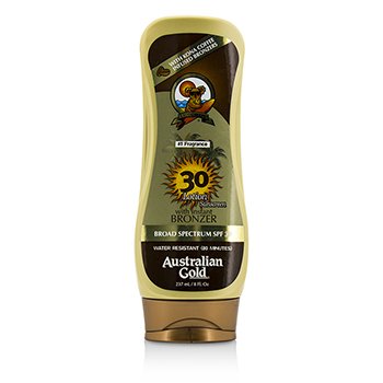 Australian Gold インスタントブロンザー付きローション日焼け止めブロードスペクトラムSPF30 (Lotion Sunscreen SPF 30 with Instant Bronzer)