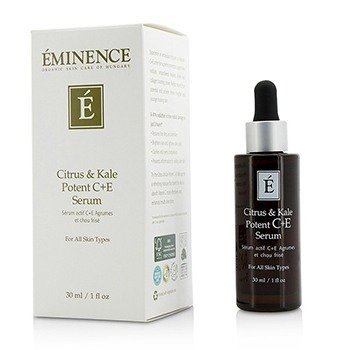 Eminence シトラス＆ケールポテンツC + Eセラム-すべての肌タイプに (Citrus & Kale Potent C+E Serum - For All Skin Types)