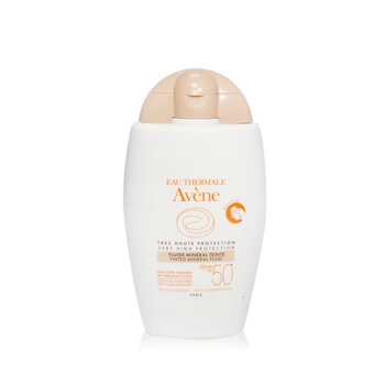 Avene ベリー ハイ プロテクション ティンテッド ミネラル フルイド SPF50+ - 敏感肌用 (Very High Protection Tinted Mineral Fluid SPF 50+ - For Sensitive & Intolerant Skin)