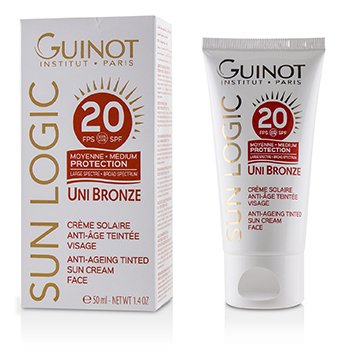 Guinot Sun Logic Uni Bronze Anti-Ageing Tinted Sun Cream For Face SPF 20