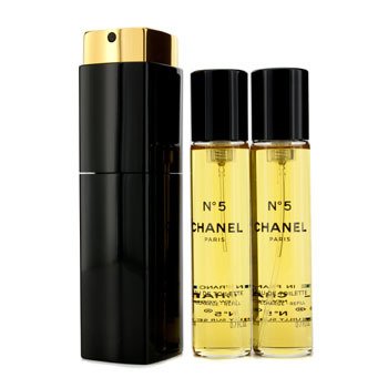 Chanel No.5 Eau De Toilette Purse Spray And 2 Refills