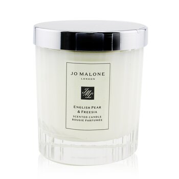 English Pear & Freesia Scented Candle (Fluted Glass Edition)