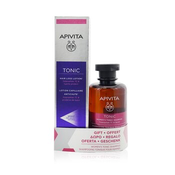 Apivita Hair Loss Lotion with Hippophae TC & Lupine Protein 150ml (Free: Womens Tonic Shampoo with Hippophae TC & Laurel - Helps Improve Hair Thickness 250ml)
