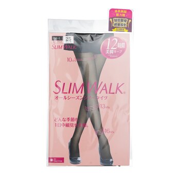 SlimWalk Compression Pantyhose With Supporting Function For Pelvis - # Black (Size: M-L)