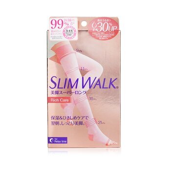 SlimWalk Compression Open-Toe Socks For Relax, Moisturizing - # Pink (Size: S-M)