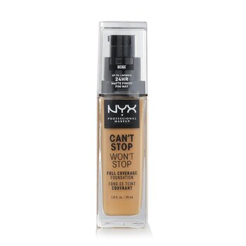 NYX Cant Stop Wont Stop Full Coverage Foundation - # Beige