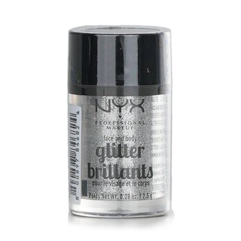 NYX Face & Body Glitter Brillants - # Silver