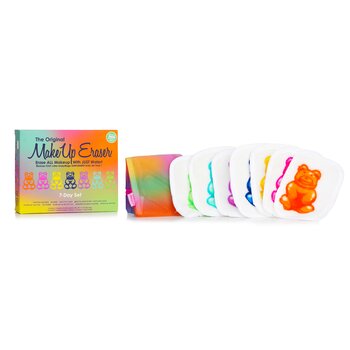 MakeUp Eraser Gummy Bear 7 Day Set (7x Mini MakeUp Eraser Cloth + 1x Bag)