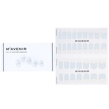 Mavenir Nail Sticker (White) - # White Deep French Nail