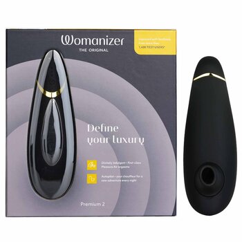 WOMANIZER Premium 2 Clitoral Stimulator - # Black