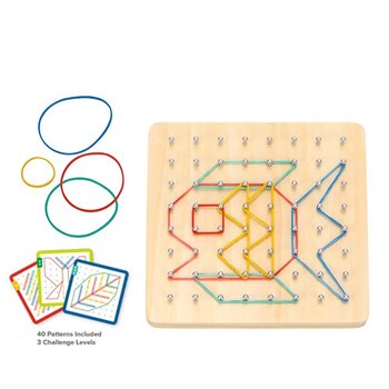 Tooky Toy Co Rubber Band Geoboard
