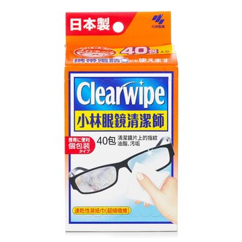 Kobayashi Clearwipe Lens Cleaning Wet Tissue  - 40 packs