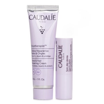 Caudalie Vinotherapist Hand & Nail Repairing Cream 30ml + Lip Conditioner 4.5g