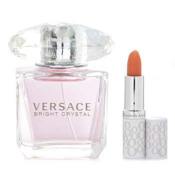 Versace ブライト クリスタル オードトワレ 30ml + エイト アワー リップケア スティック 3.7g (Bright Crystal Eau De Toilette30ml+Eight Hour Lipcare Stick 3.7g)