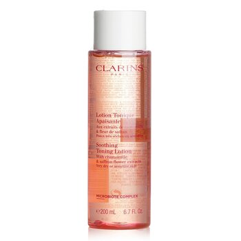 Clarins スージング ローション カモミール & サフラン フラワー エキス - 超乾燥肌、または敏感肌 (Soothing Toning Lotion with Chamomile & Saffron Flower Extracts - Very Dry or Sensitive Skin)