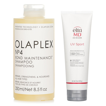 Olaplex オラプレックス - No.4 ボンドメンテナンス シャンプー 250ml X エルタMD - UV スポーツ 広範囲スペクトラム SPF 50 226g (Olaplex No. 4 Bond Maintenance Shampoo 250ml X EltaMD UV Sport Broad Spectrum SPF 50 226g)