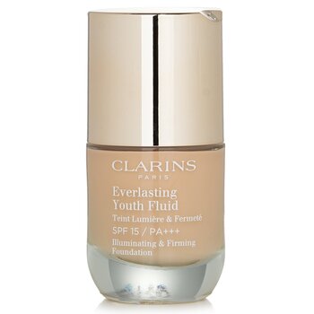 Clarins エヴァーラスティング ユース フルイド イルミネイティング & ファーミング ファンデーション SPF 15 - # 108 Sand(Box Slightly Damaged) (Everlasting Youth Fluid Illuminating & Firming Foundation SPF 15 - # 108 Sand(Box Slightly Damaged))