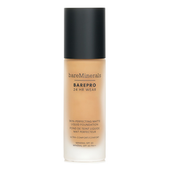 BareMinerals BAREPRO 24時間ウェア 肌を整えるマット リキッド ファンデーション ミネラル SPF 20 - # Light 22 Warm (BAREPRO 24HR WEAR Skin Perfecting Matte Liquid Foundation Mineral SPF 20 - # Light 22 Warm)