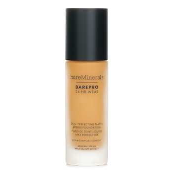 BareMinerals BAREPRO 24時間ウェア 肌を整えるマット リキッド ファンデーション ミネラル SPF 20 - # Medium 35 Warm (BAREPRO 24HR WEAR Skin Perfecting Matte Liquid Foundation Mineral SPF 20 - # Medium 35 Warm)