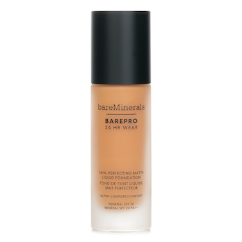 BareMinerals BAREPRO 24時間ウェア 肌を整えるマット リキッド ファンデーション ミネラル SPF 20 - # Medium 35N Neutral (BAREPRO 24HR WEAR Skin Perfecting Matte Liquid Foundation Mineral SPF 20 - # Medium 35N Neutral)