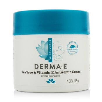 Derma E セラピューティック ティー ツリー & ビタミン E アンチセプティ クリーム (Therapeutic Tea Tree & Vitamin E Antiseptic Cream)