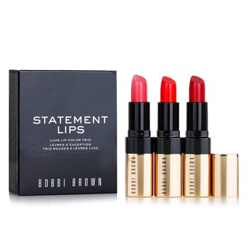 Luxe Lip Color Trio-＃20レトロコーラル、＃26レトロレッド、＃29サンセットオレンジ
