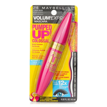 Volum' Express Pumped Up Colossal Waterproof Mascara - # Black