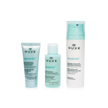 Aquabella Hydration Set (For Combination Skin): Purifying Gel 15ml + Essence-Lotion 35ml + Moisturising Emulsion 50ml