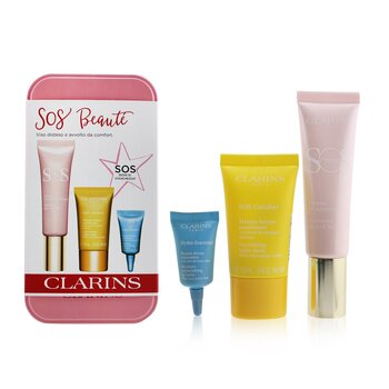SOS Beaute Set (1x Primer 30ml + 1x Mask 15ml + 1x Lip Balm 3ml) - 01 Rose