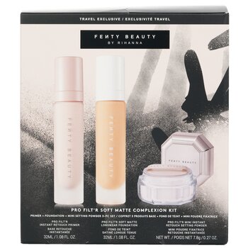 Pro Filt'R Soft Matte Complexion Kit: Foundation 32ml + Primer 32ml + Instant Retouch Setting Powder 7.8g - #120
