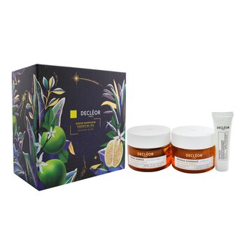 Mission Glow Green Mandarin Set: Sun-Kissed Cream 50ml+ Scrub Mask 50ml+ Antidote Advanced Concentrate 10ml