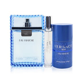 Eau Fraiche Coffret: Eau De Toilette Spray 100ml/3.4oz + Eau De Toilette Spray 10ml/0.3oz + Deodorant Stick 75g/2.5oz