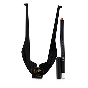 The Brow Buddy Kit - 1x Brow Buddy - Black, 1x White Pencil